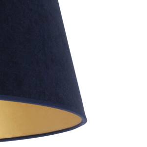 Duolla Stínidlo na lampu Cone výška 18 cm, modrá/zlatá