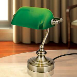 Orion Zora - stolní lampa, se zeleným stínidlem